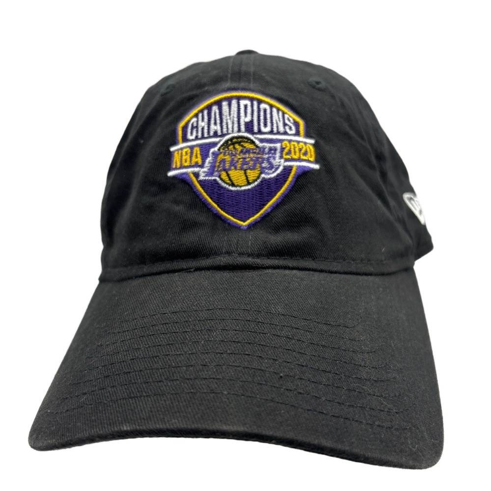 Los Angeles Lakers 2020 NBA Champions Hat New Era Adjustable Black Cap One Size
